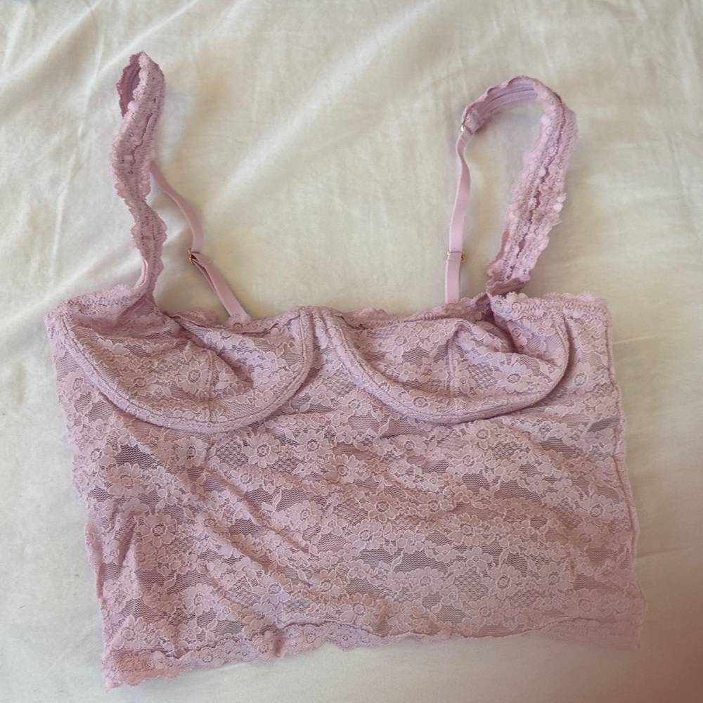 Aerie Lavender Lace Bralette